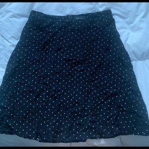 Black with white dot skirt
